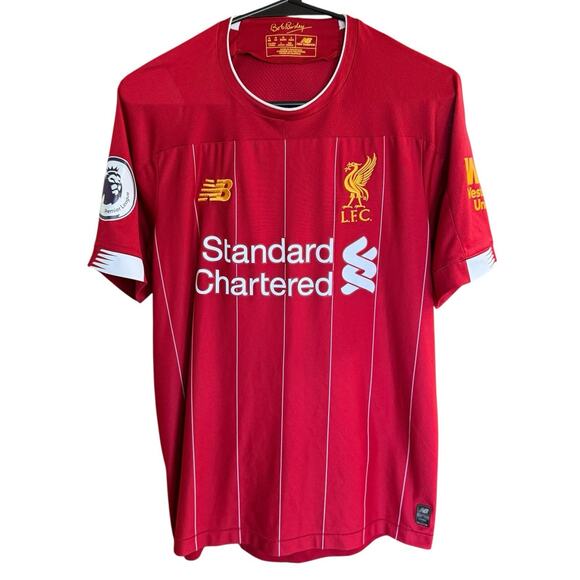Liverpool New Balance 2019/2020 Home Football Soccer Jersey Shirt Size M Men's - Picture 1 of 12